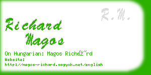 richard magos business card